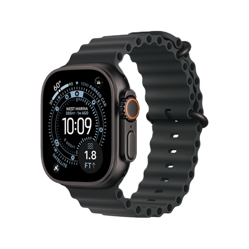 Apple Watch Ultra 3 GPS + Cellular 49mm - Black Titanium Case With Black Ocean Band