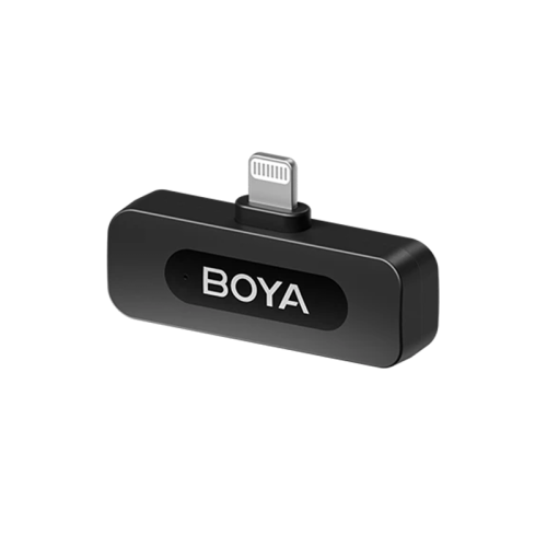 Boya BY-V2 2.4Ghz Wireless Micorphone for Lightning Device (2TX+1RX) -Black
