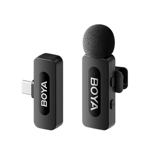 Boya BY-V10 2.4Ghz Wireless Micorphone for USB-C Device (1TX+1RX) - Black