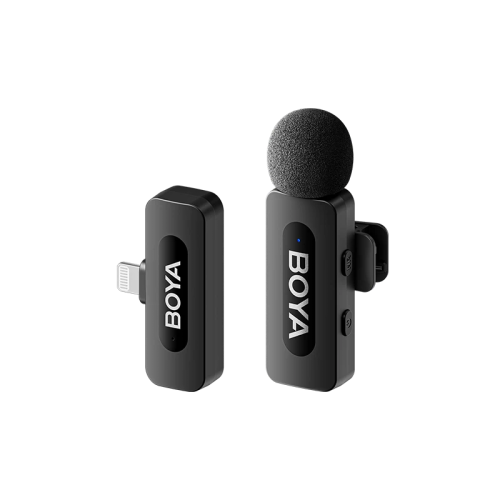 Boya BY-V1 2.4Ghz Wireless Micorphone for Lightning Device (1TX+1RX) -Black
