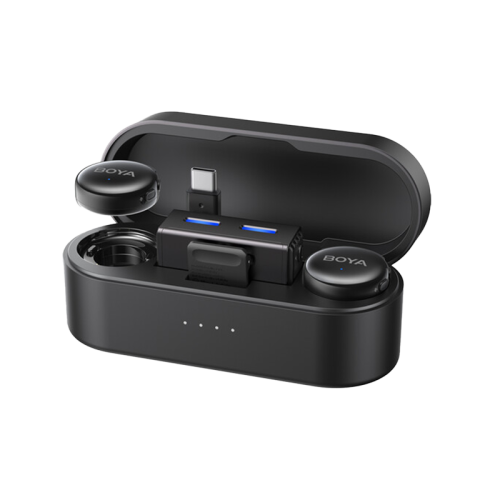 Boya Link 3-01 All in 1 Wireless Mic with Noise cancellation (2TX+1RX) - Black