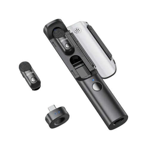 Boya Magic-05 Wireless Microphone With Ai Noise Cancellation USB-C Connector (2TX+1RX) - Black