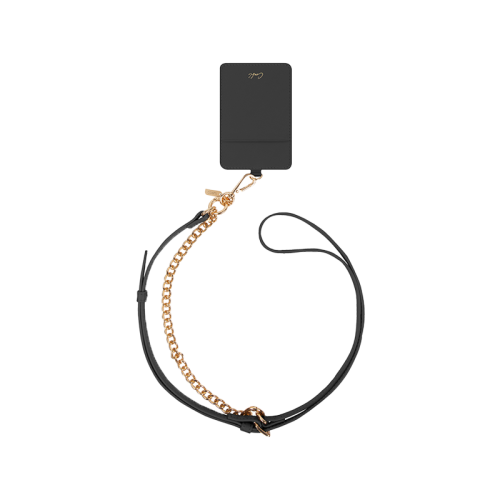 Uniq Coehl Caryne 3-In-1 Universal Lanyard & Handstrap With ID Card Holder - Ebony