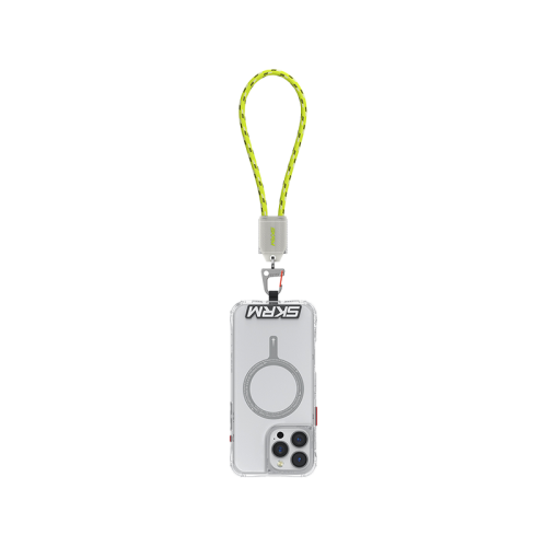 SkinArma Dyno VE USB-C to USB-C 2-In-1 240W Hand Strap and Charging Cable - Lime Green