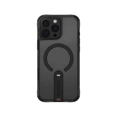 SkinArma Helix MagSafe Case With 360 Rotating Stand for iPhone 16 Pro - Black