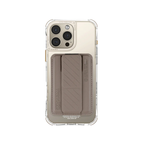 SkinArma Bundle Saido Kado Mag-Charge card Holder + Saido Magsafe case for iPhone 16 Pro - Champagne