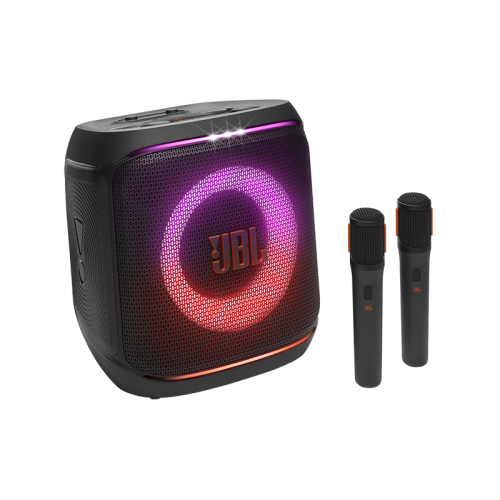 JBL PartyBox Encore 2 Portable Party Speaker with 2 Wireless Mics - Black