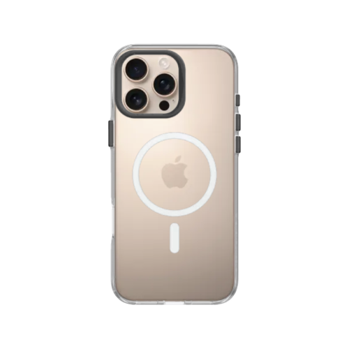 RhinoShield Clear Magsafe Case for iPhone 16 Pro with Case, Camera Ring, and Button