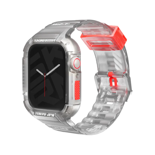 Skinarma Saido 2 in 1 Strap For Apple Watch With Case 45/44MM - Clear