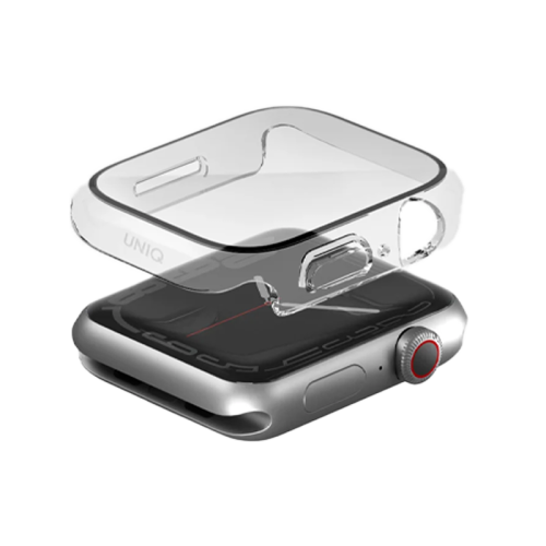 Uniq Nautic Case Tempered Glass Screen Protection for Apple Watch 41mm - Dove Clear