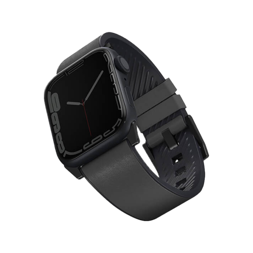 Uniq Straden Leather Strap for Apple Watch 42/44/45 - Rhino Grey
