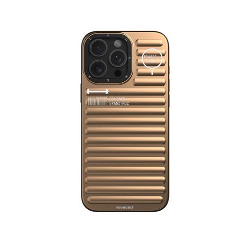 Youngkit True Color Luggage - Inspired Magsafe Case for iPhone 16 Pro Max - Gold