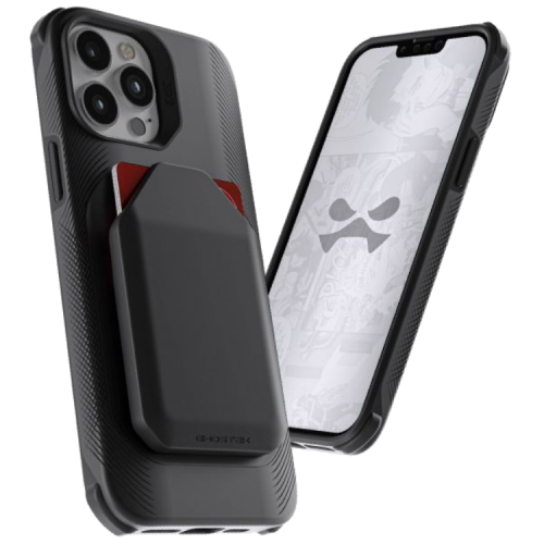 Ghostek Exec 5 Leather Flip Wallet Case for iPhone 13 Pro - Black