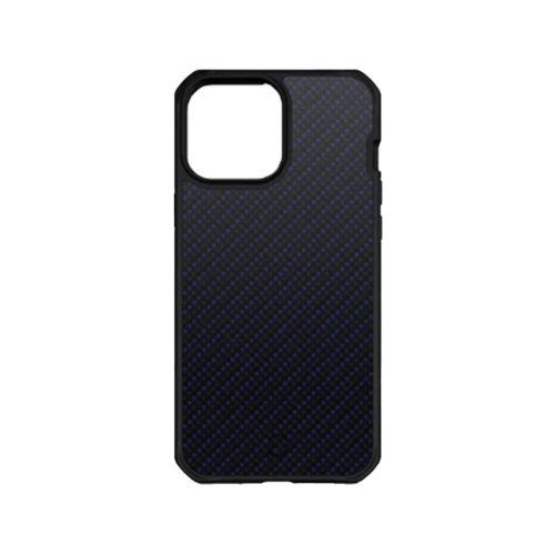 ITSKINS Hybrid Mag Carbon Series Case for iPhone 13 Pro - Blue Carbon And Blue