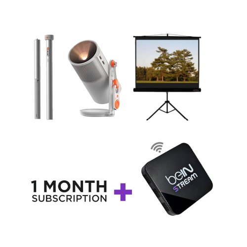 XGIMI MoGo 4 Bundle (Bein Streamer + iView Tripod Projection Screen 180 X 180 cms)
