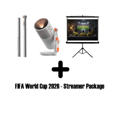 XGIMI MoGo 4 Bundle (FIFA World Cup 2026 - Streamer Package + iView Tripod Projection Screen 180 X 180 cms)
